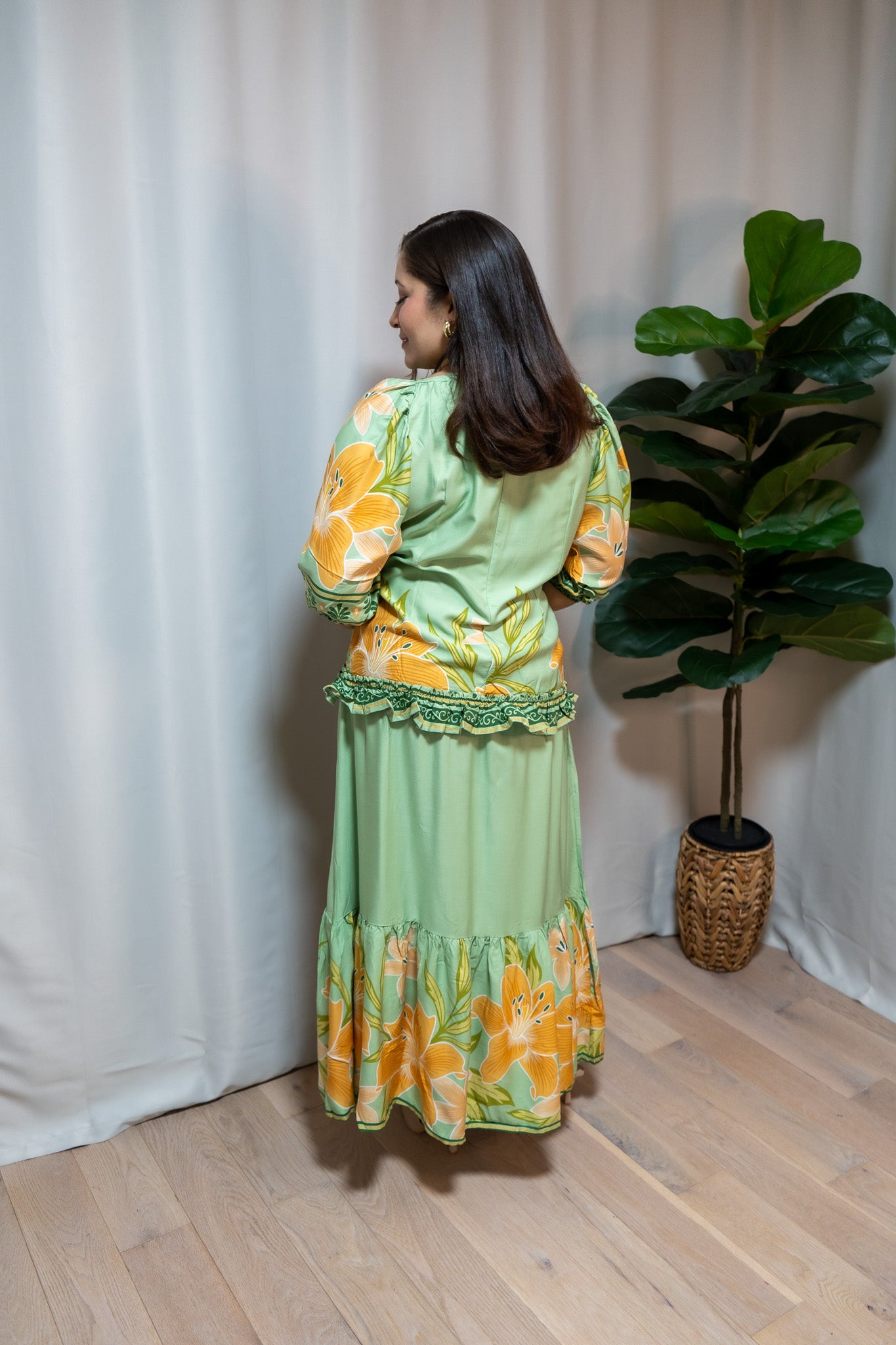 SELENE DRESS GREEN